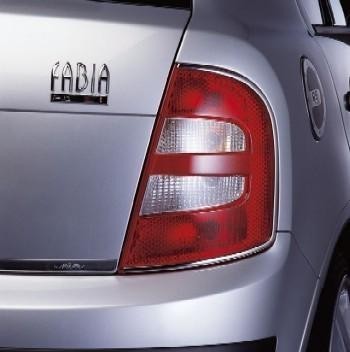 Škoda Fabia Limousine - nerez rámček zadných svetlometov