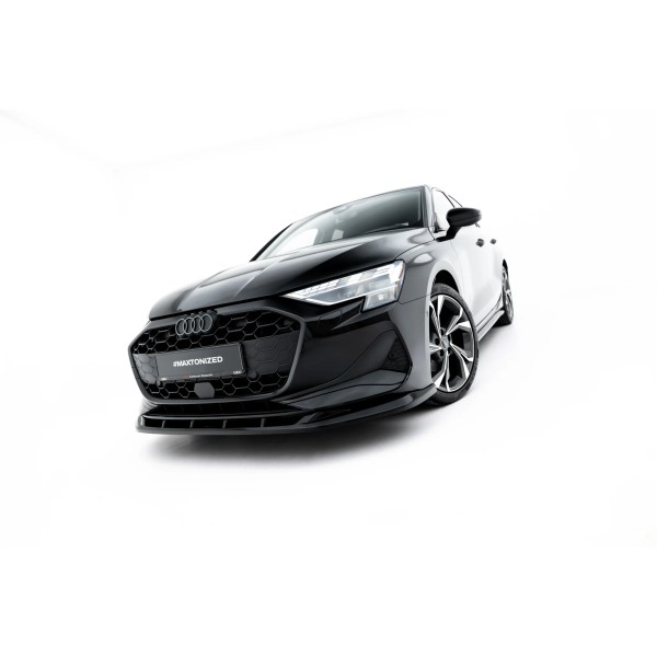 Audi A3 8Y Facelift Sedan 2024->, spojler pod predný nárazník ver.2, Maxton design