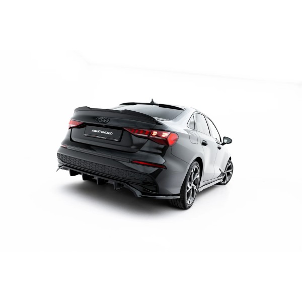 Audi A3 8Y Facelift Sedan 2024->, spojler pod zadný nárazník s rebrovaním, Maxton design