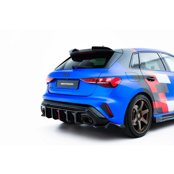 Audi RS3 Sportback 8Y Facelift, bočné difúzory pod zadný nárazník ver.3, Maxton design