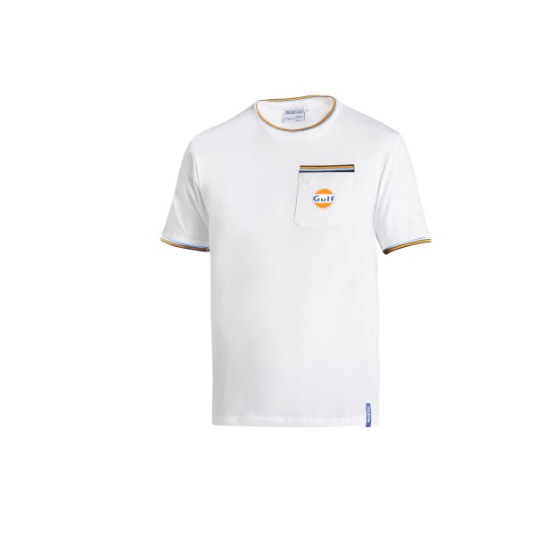Sparco tričko Gulf s náprsným vreckom, farba biela