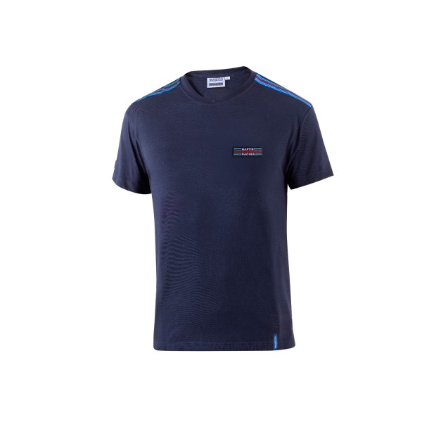 Sparco tričko TOP s prúžkami Martini Racing, farba modrá