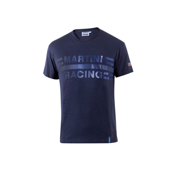 Sparco tričko s veľkým logom Martini Racing, farba modrá