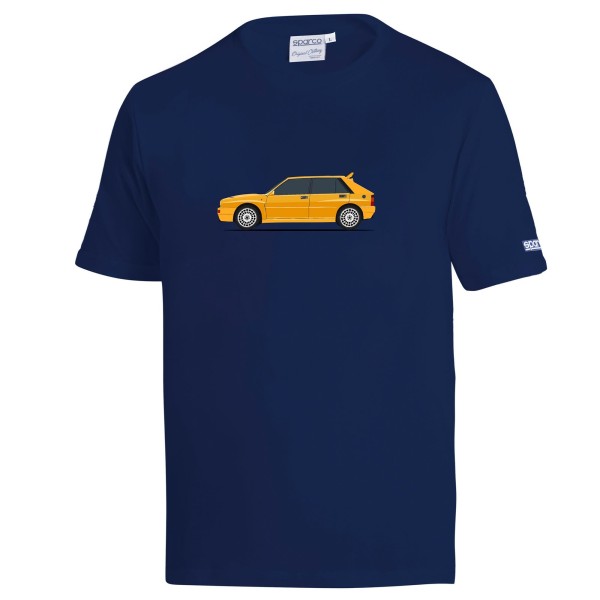 Sparco tričko LANCIA HF Delta Integrale, farba modrá
