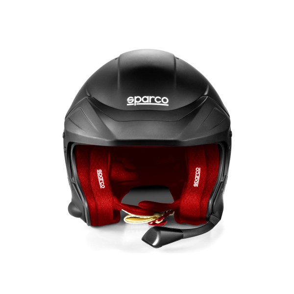 Sparco helma FLUX RJ-i, s interkomom a homologáciou FIA, farba čierno-červená