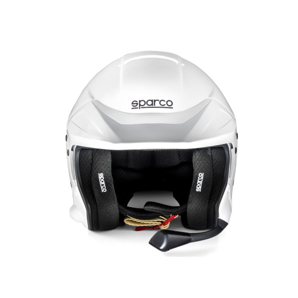 Sparco helma FLUX RJ-i, s interkomom a homologáciou FIA, farba biela