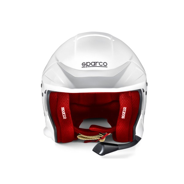 Sparco helma FLUX RJ-i, s interkomom a homologáciou FIA, farba bielo-červená