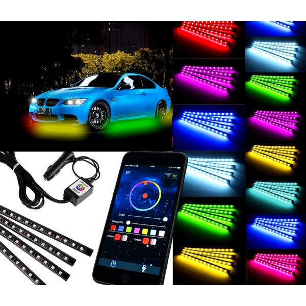 LED neóny pod auto MULTICOLOR pre iOS, Android