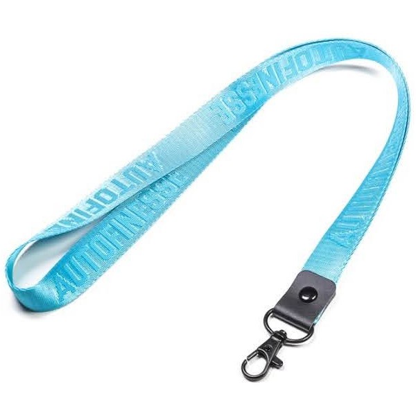 Auto Finesse Luxury Embossed Lanyard Long Teal