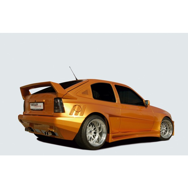 Rieger zadné krídlo widebody II pro Opel Kadett E 3-dver.,  GFK (laminát), s bočními náběhy