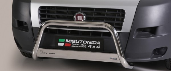 Fiat Ducato - Nerezový predný ochranný rám 63mm