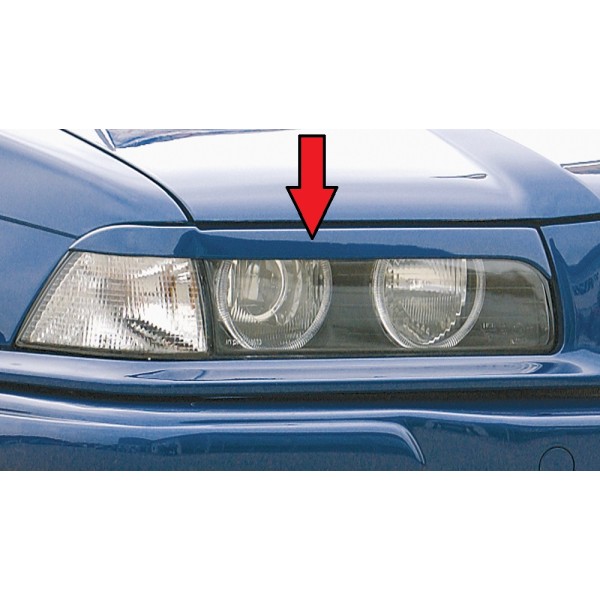 Rieger mračítka světlometů Cabrio, Coupé pro BMW rad 3 E36 kabriolet, kupé, plast ABS bez povrchovej úpravy