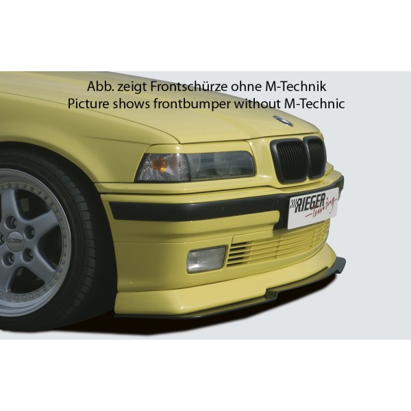 Rieger spojler pod predný nárazník pre BMW rad 3 E36 compact, kabriolet, kupé, sedan, touring,  GFK (laminát)