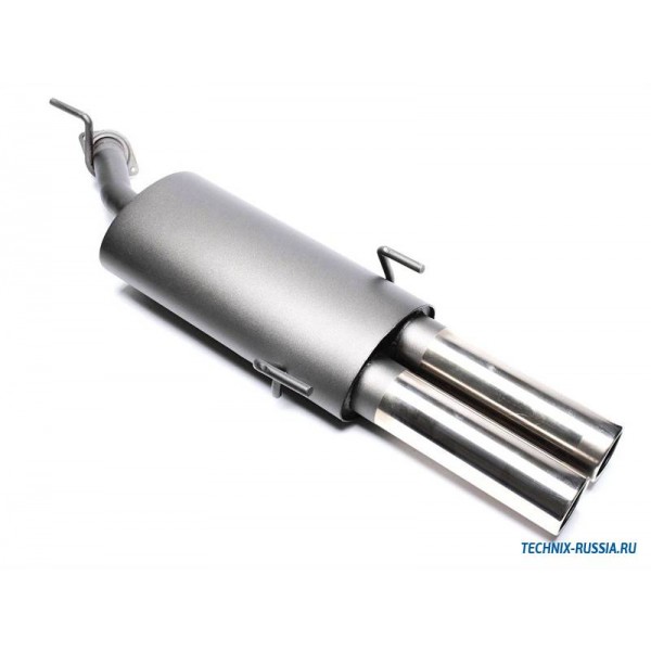 TA Technix športový výfuk - Opel Vectra B sedan / kombi (95-02) 1.6 16V / 1.8 16V / 2.0 16V, 2x 76 mm rovná nerezová koncovka s obrubou