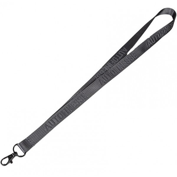 Auto Finesse Luxury Embossed Lanyard Long V2 Charcoal Grey