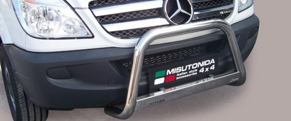 Mercedes Sprinter - Nerezový predný ochranný rám 63mm