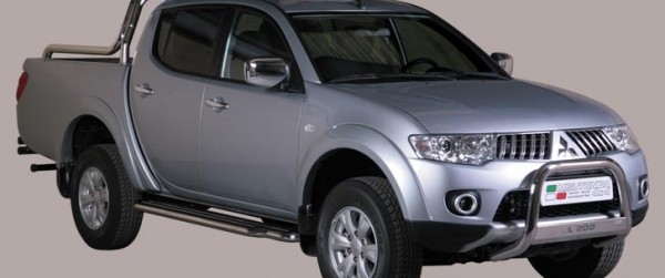 Mitsubishi L200 IV FL - Nerezový predný ochranný rám 63mm II.