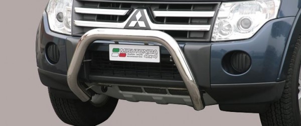 Mitsubishi Pajero IV - Nerezový predný ochranný rám 76mm