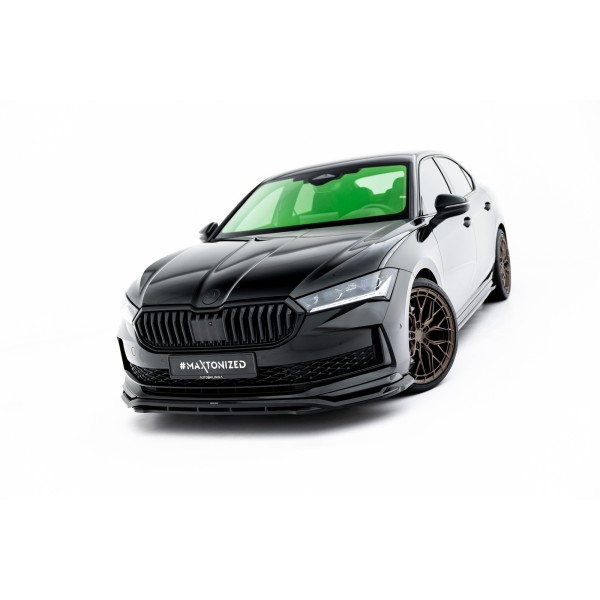 Škoda Superb IV Sportline, spojler pod predný nárazník v.1, Maxton Design