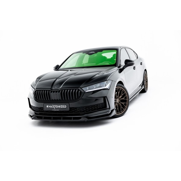 Škoda Superb IV Sportline, spojler pod predný nárazník v.2, Maxton Design
