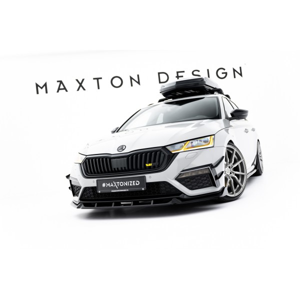 Škoda Octavia RS IV Liftback/Combi, spojler pod predný nárazník ver.5, Maxton Design