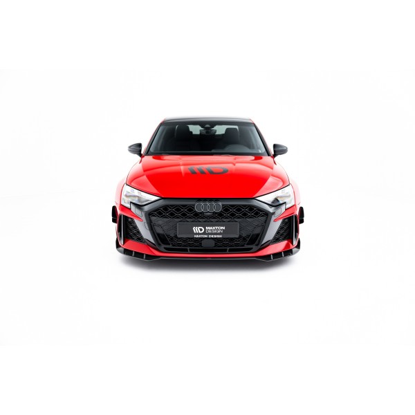 Audi RS3 Sedan 8Y Facelift, karbónový spojler pod predný nárazník, Maxton Design