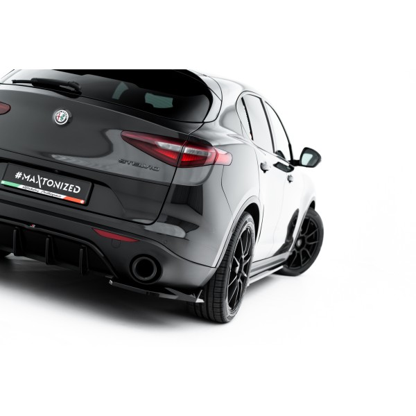 Alfa Romeo Stelvio Mk1, bočné difúzory pod zadný nárazník ver.2, Maxton Design