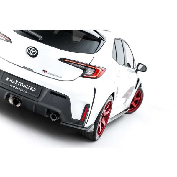 Toyota GR Corolla Mk12, bočné difúzory pod zadný nárazník ver.2, Maxton design
