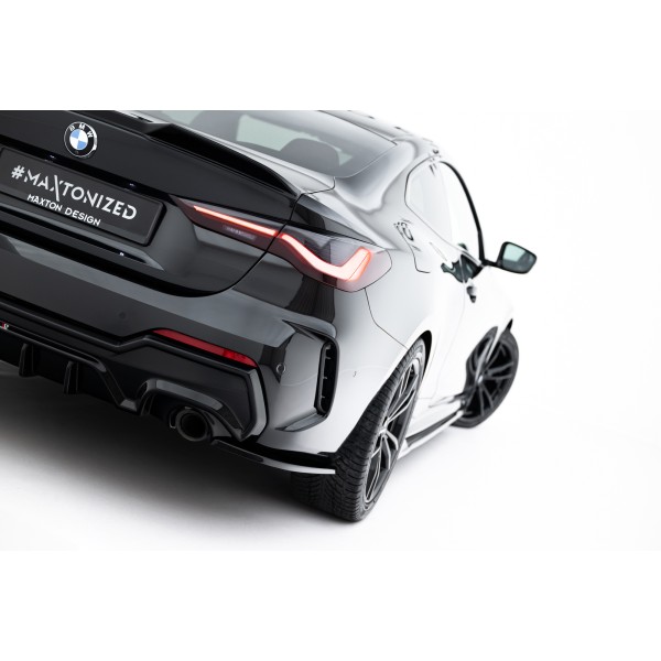 BMW rad 4 G22/G23 vrátane FACELIFT, bočné difúzory pod zadný nárazník ver.7, Maxton design