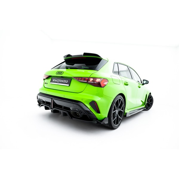 Audi RS3 8Y Facelift Sportback, spojler zadného nárazníka s rebrovaním ver.3, Maxton design