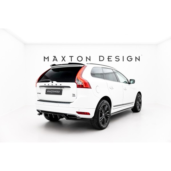 Volvo XC60 Mk1 Facelift, spojler pod zadný nárazník s rebrovaním, Maxton Design