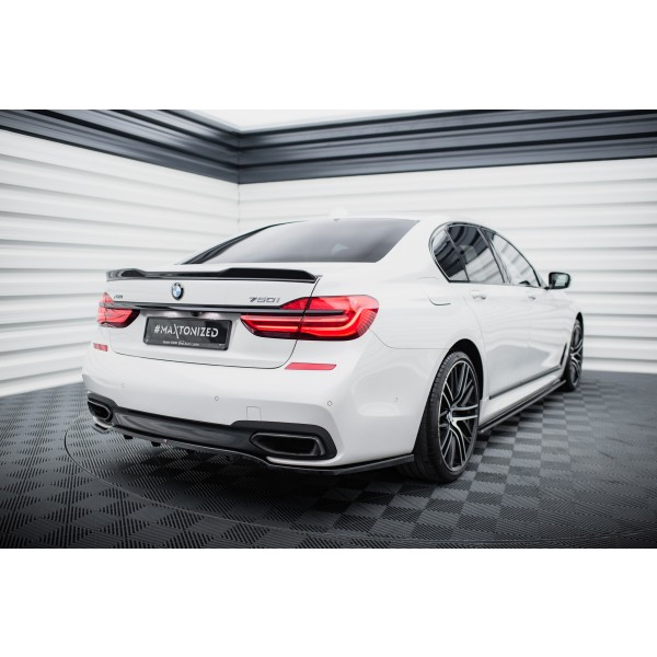 BMW rad 7 M-Pack G11/G12, spojler pod zadný nárazník s rebrovaním, Maxton design