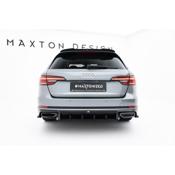 Audi A4 B9 S-Line Sedan/Avant, vložka zadného nárazníka, Maxton design