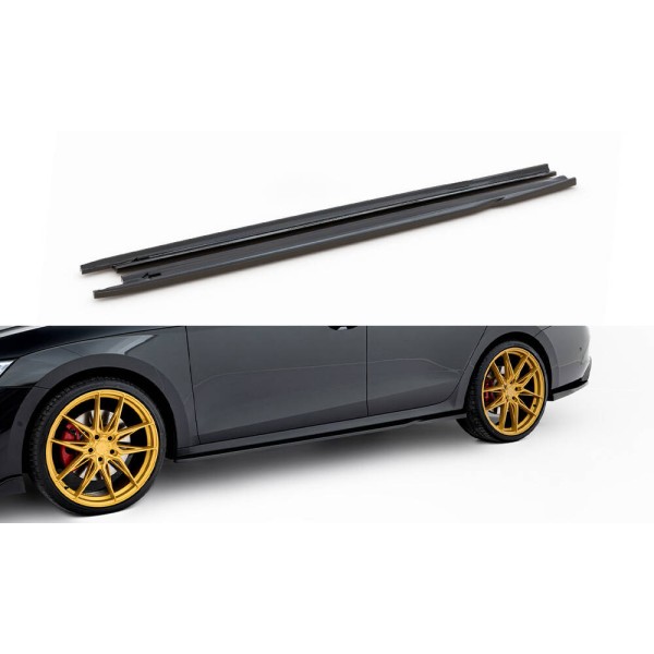 Škoda Octavia RS IV Facelift Liftback/Combi, difúzory pod bočné prahy ver.1, Maxton Design