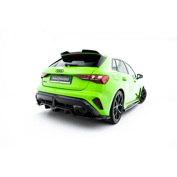 Audi RS3 8Y Facelift Sportback, predĺženie spojlera 3D, Maxton design