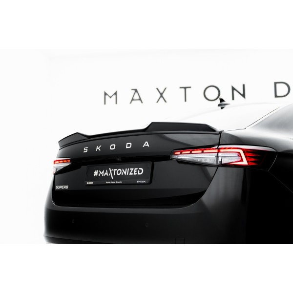 Škoda Superb IV Sedan, predĺženie zadného spojlera, Maxton Design