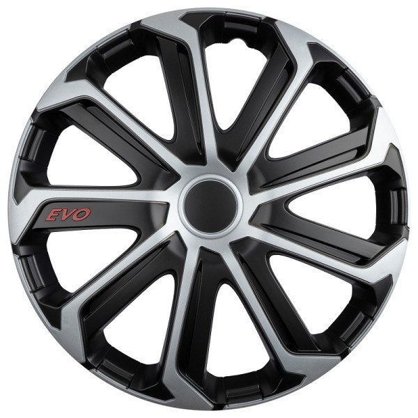 Kryt kola - poklice EVO black&silver 15