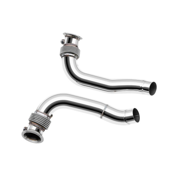 Nerezová downpipe pre BMW F07 F10 F11 G30 550i/ix M5 N63N S63N N63R 2010-2017
