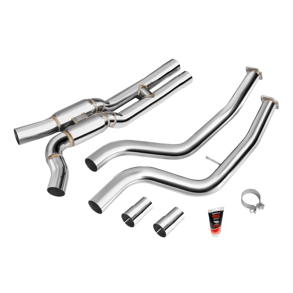 Nerezová downpipe pre Racing BMW M2 CS/M2 Competition F87 S55 GPF/OPF + silencer