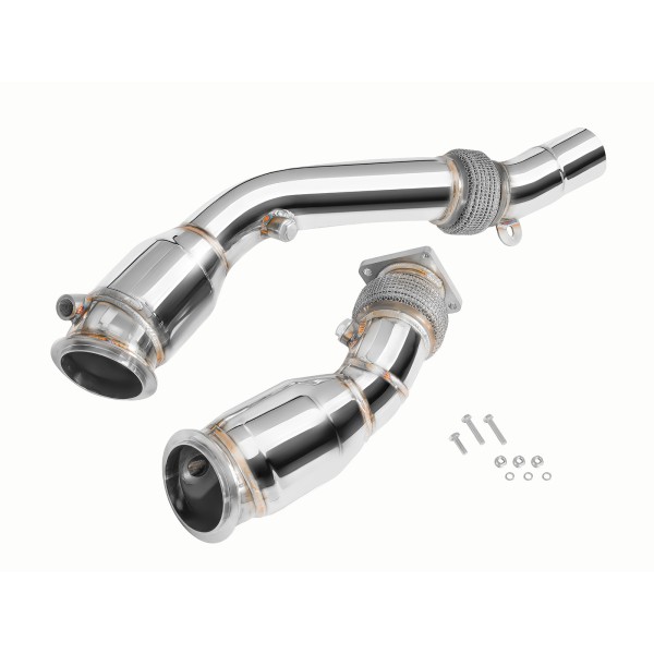 Nerezová downpipe pre BMW F80 M3 S55 USA