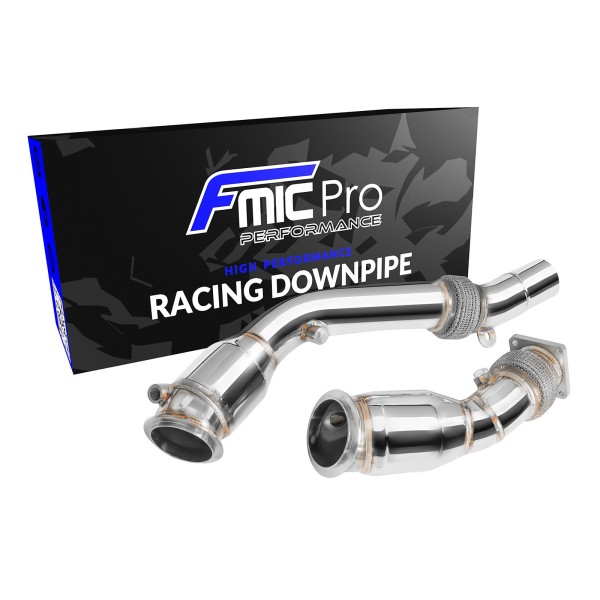 Nerezová downpipe pre BMW F80 M3 S55 USA with High-Flow Catalytic