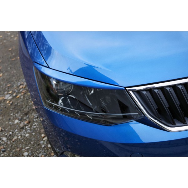 Škoda Fabia III - mračítka SPORTIVE v originál Škoda farbe RACE BLUE (F5W)