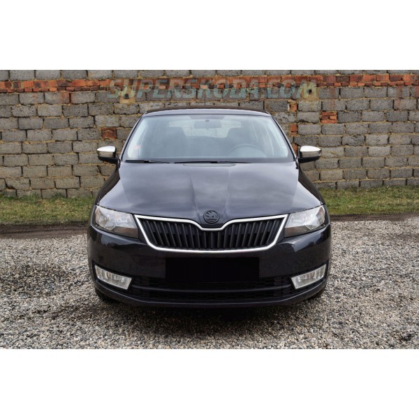 Škoda Rapid 05/2015 + Facelift - chrómové kryty zrkadiel