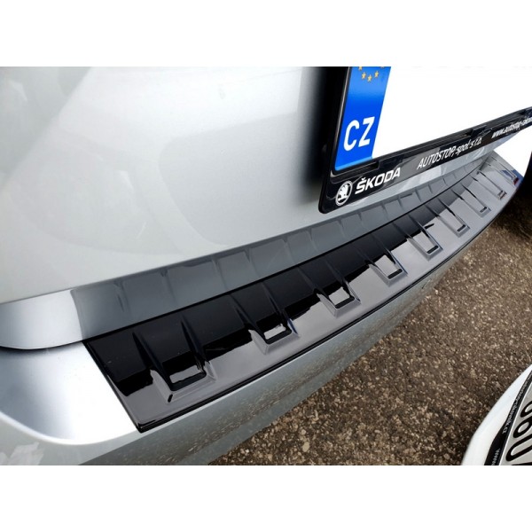 Škoda Fabia III HB facelift 2018+ ochranný panel zadného nárazníka - Design VV - GLOSSY BLACK