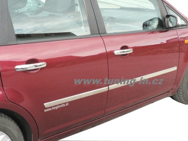 Ford C-Max 03-08 - nerez chrom bočné ochranné lišty dverí - OMSA LINE