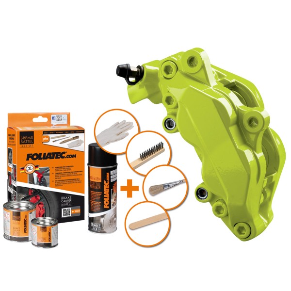 Foliatec, farba na brzdové strmene - zelená Toxic