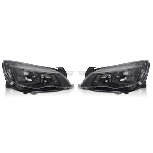 OPEL ASTRA J 2010-2015 - predné svetlá ČIERNA TYC