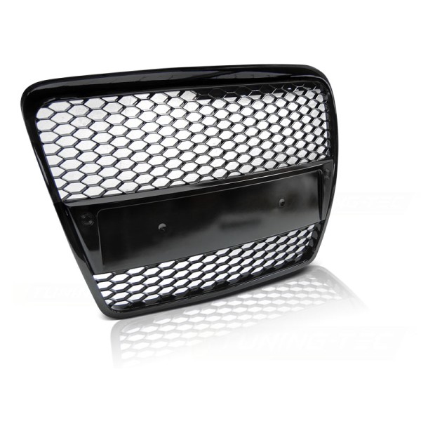 AUDI A6 (C6) RS-TYPE 04.04-08 GLOSSY BLACK - predná maska