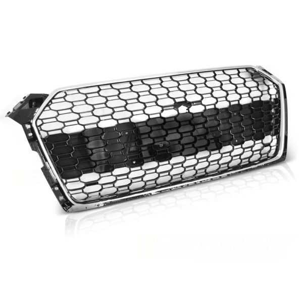 AUDI A5 19- RS5 STYL CHROME GLOSSY BLACK - predná maska