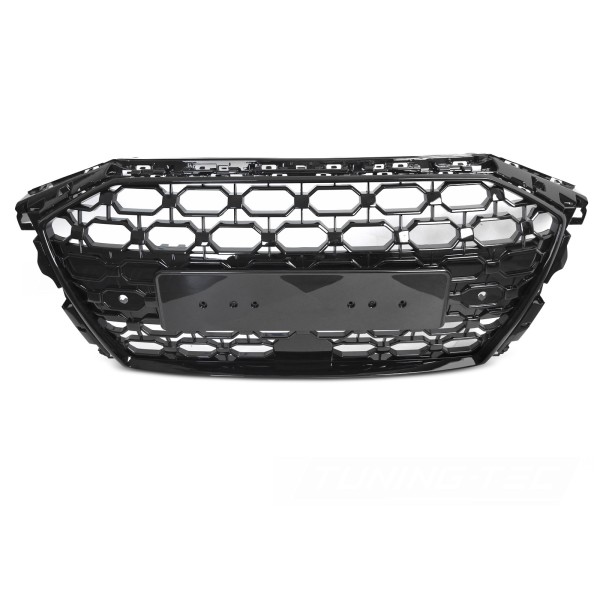 Audi A3 8Y 2019-2024 - Predná maska ​​SPORT STYL čierna lesklá s PDC